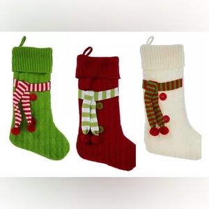 Cable Knit Sweater Stockings x3